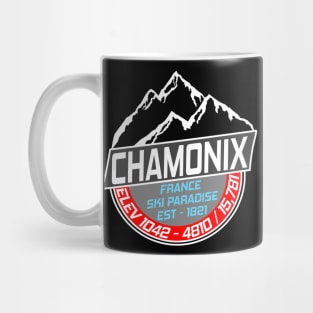 Ski Chamonix Mont Blanc Skiing Paradise Mug